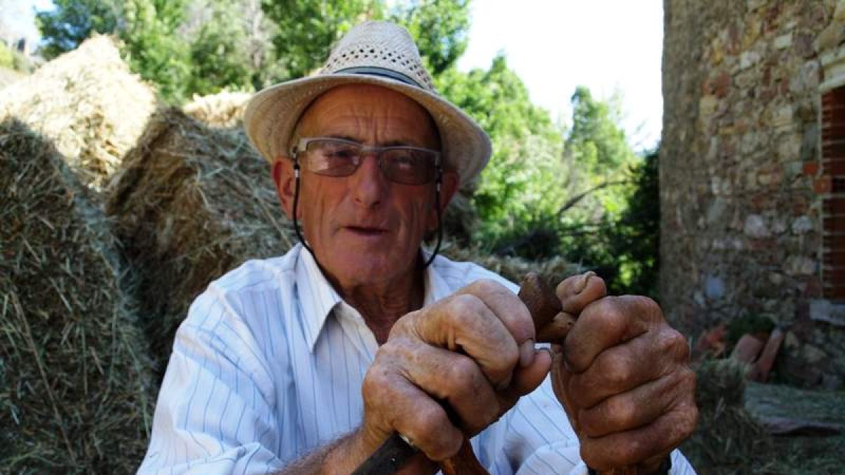 Retrato de Vitorino, de Valdorria. Jesús Díez mostrará buena parte de estas imágenes, el año que viene, en una amplia exposición en la comarca. JESÚS DÍEZ FERNÁNDEZ