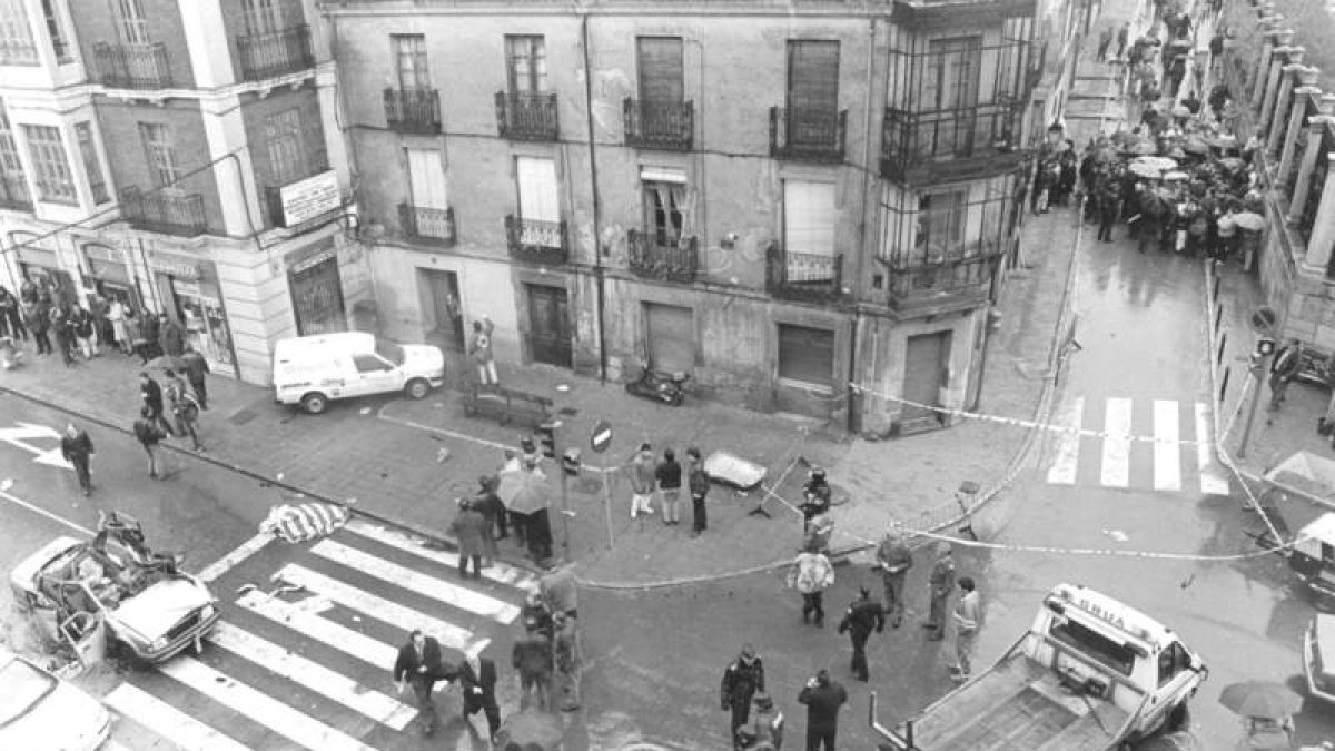 Imagen del escenario del atentado en 1995. RAMIRO