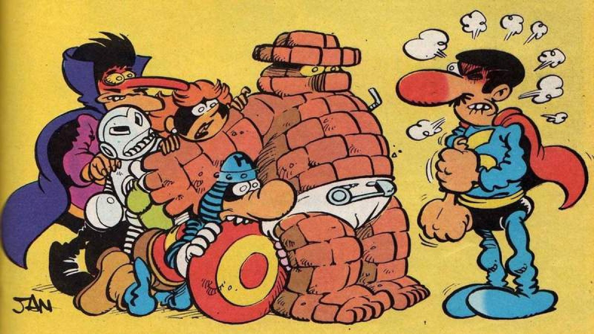 Superlópez en una de sus aventuras.