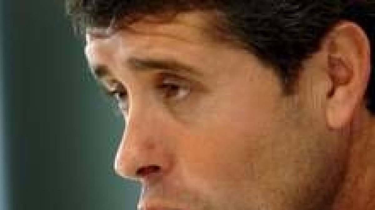López Caro, en una rueda de prensa en Valdebebas