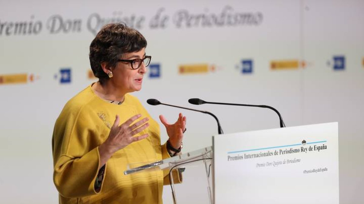 La ministra de Asuntos Exteriores, Unión Europea y Cooperación, Arancha González Laya. JUANJO MARTÍN