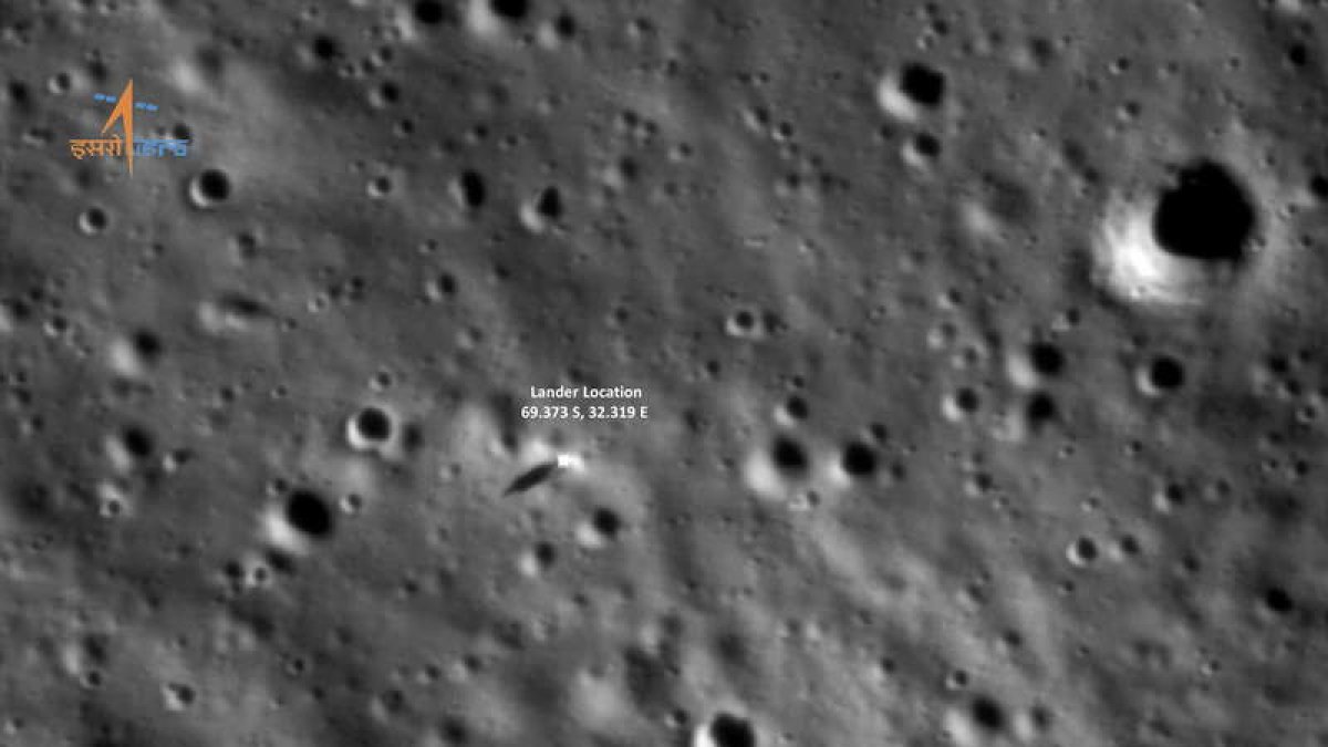 Imágenes envidas ayer por LIBS. ISRO HANDOUT