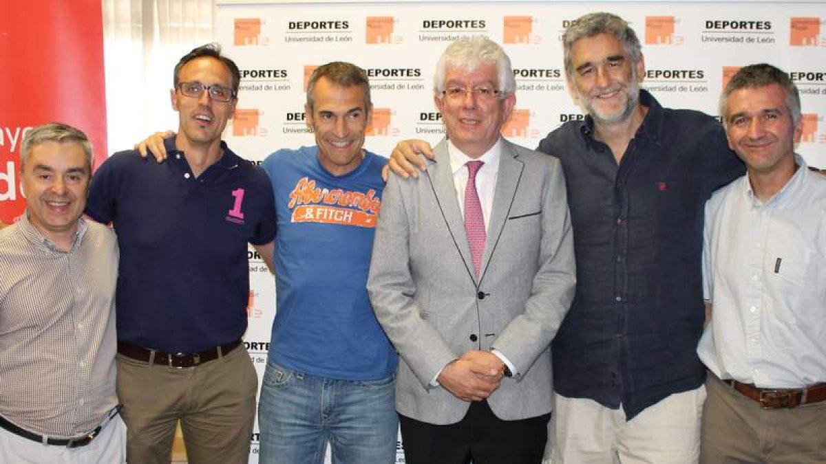 Vaquera, Toñín Llorente, Ángel Hermida y López Iturriaga