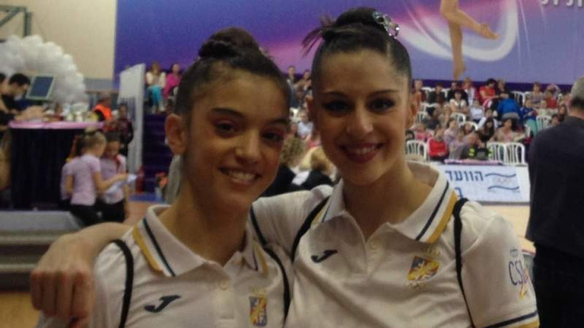 Las leonesas Sara Llana y Carolina Rodríguez tras su participación en el Grand Prix de Holon.