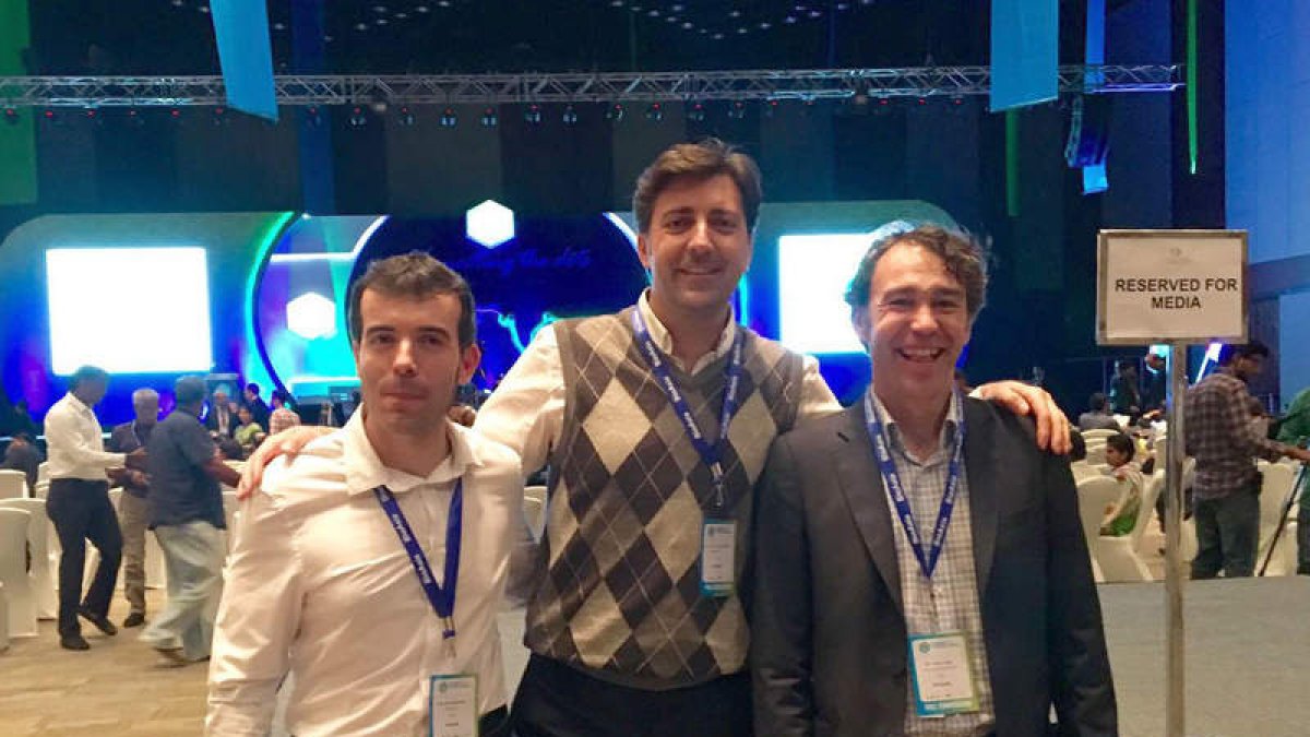Jorge Vega, Carlos Barreiro y José María Langarón. ical
