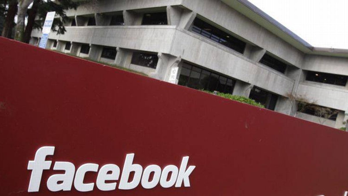 Imagen de la sede central de Facebook en Menlo Park.