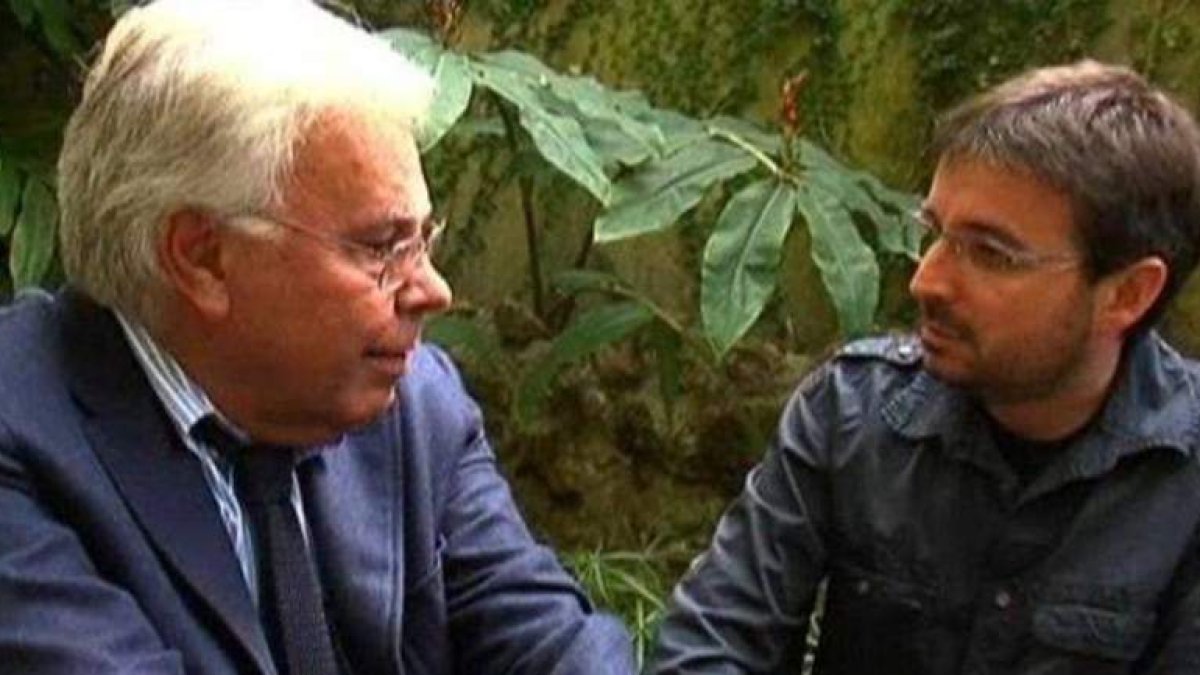 Felipe González en la entrevista con Jordi Evole.