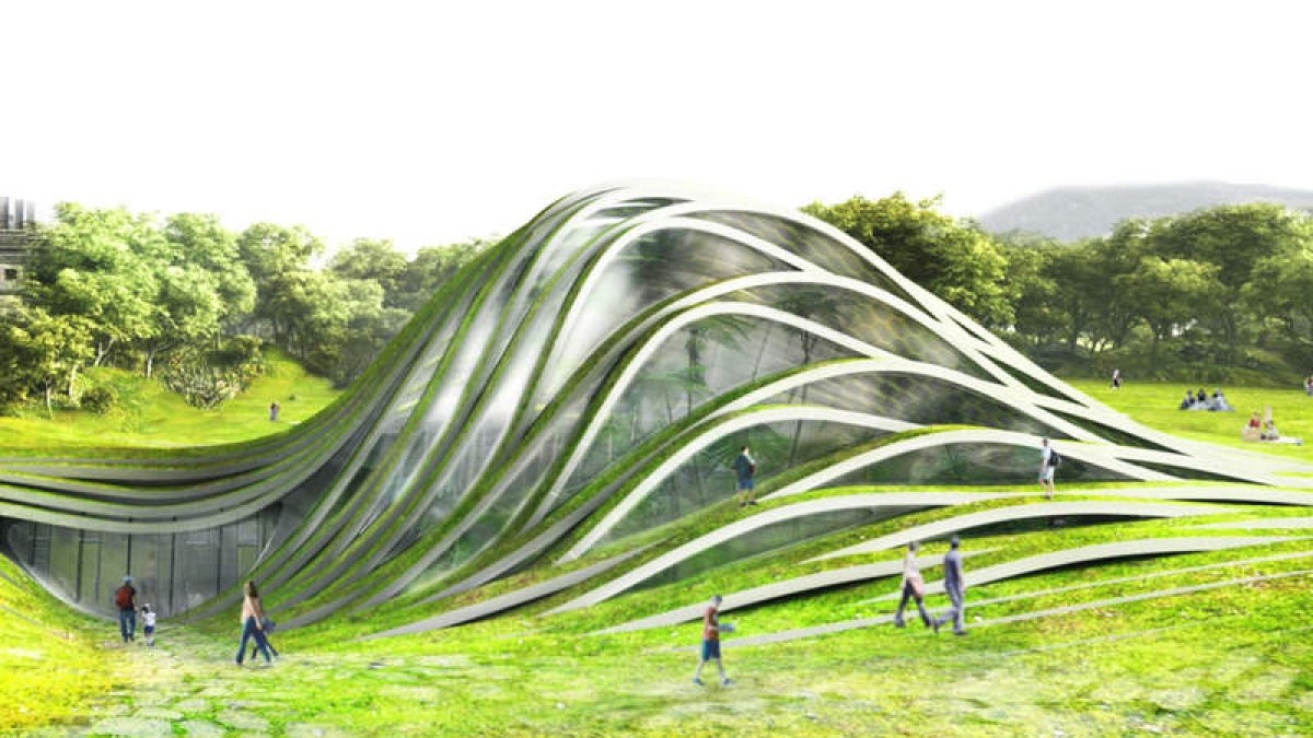 Diseño ganador del concurso de ideas del Bosque Carbonífero en 2011. DL