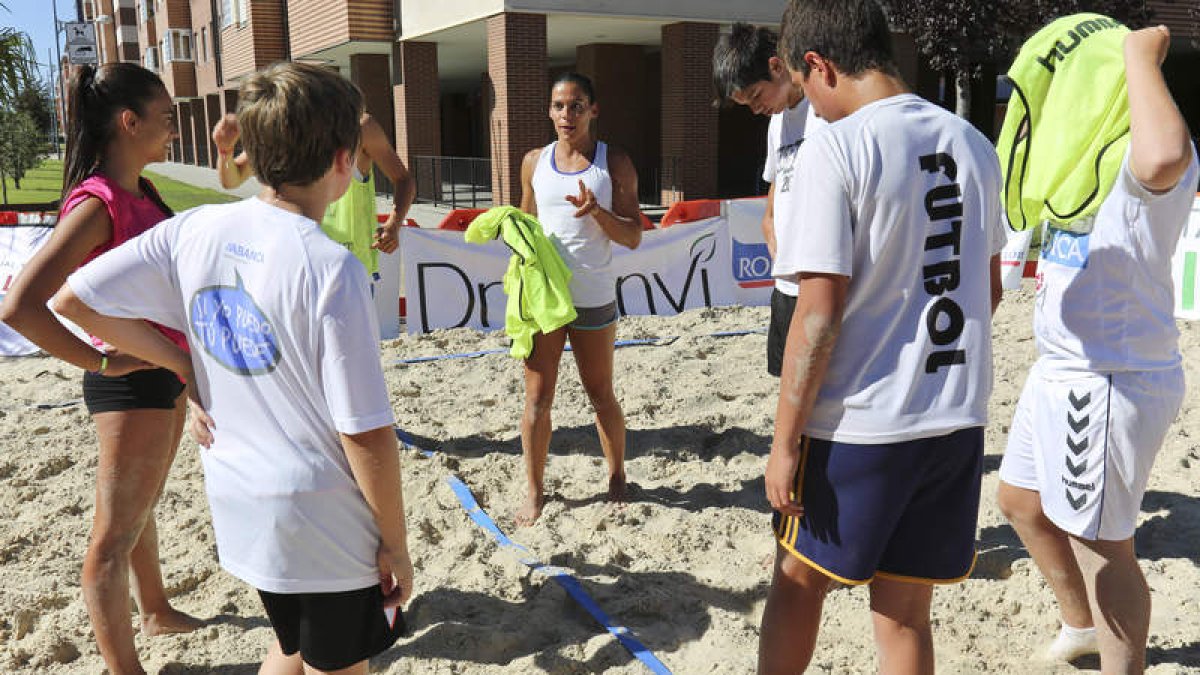 Raquel Caño no descarta volver al balonmano playa. SARA CAMPOS