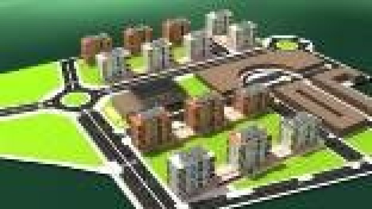 Maqueta de la urbanización del sector Los Juncales