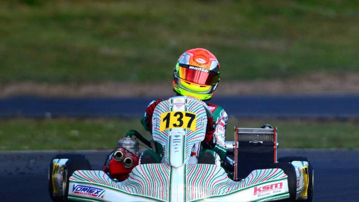 Vidales tiene en su mano el campeonato de la WSK. NACHO NÚÑEZ