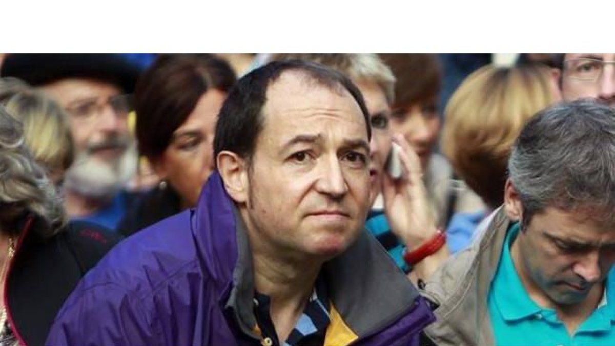 El portavoz de Sortu, Pernando Barrena, el pasado día 6 de octubre en un acto del partido.