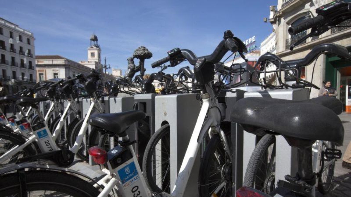 Bicimad, servicio municipal de bicicletas en Madrid.