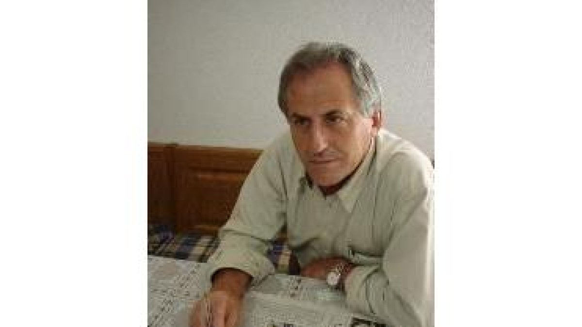 David Fernández, durante su estancia en la localidad de Prioro