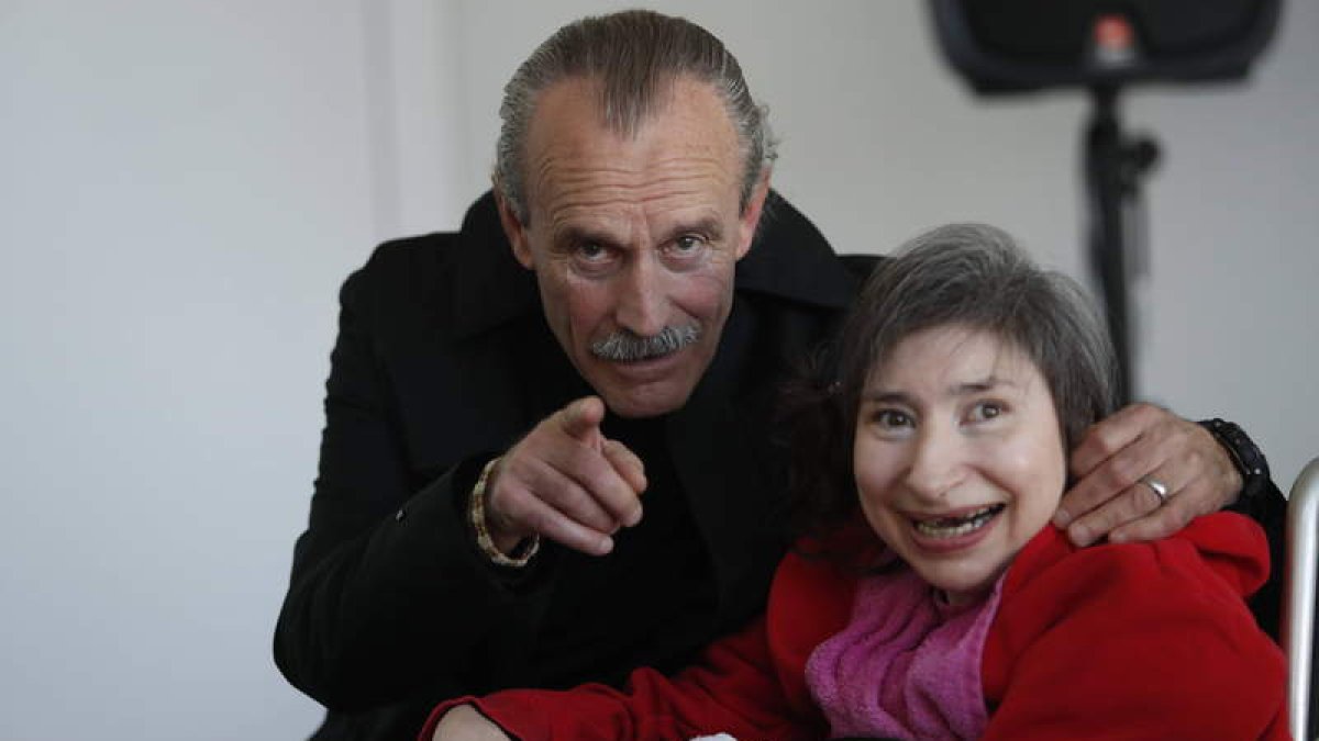 Ignacio Medina con Mamen, en una de las salidas a la Fundación Cerezales Antonino y Cinia.