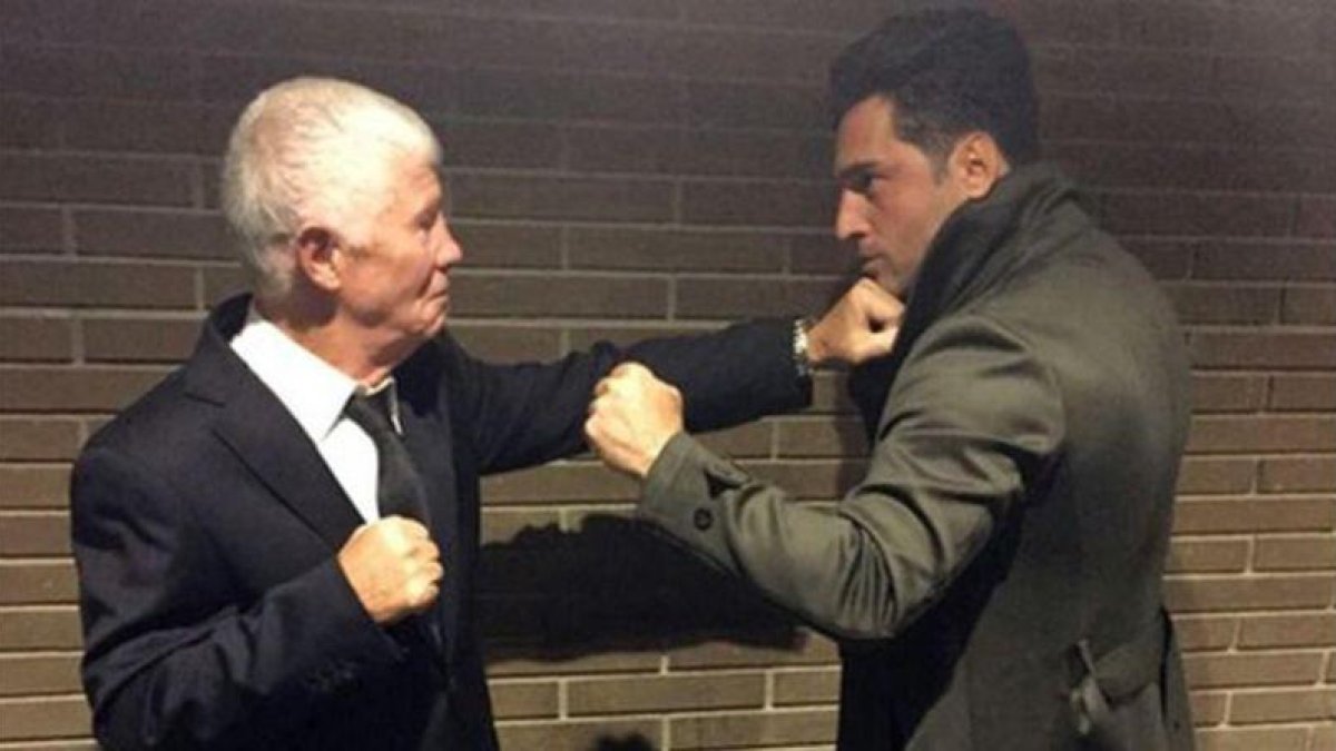 David Bustamante 'lucha' en el ring contra el padre de David Bisbal.