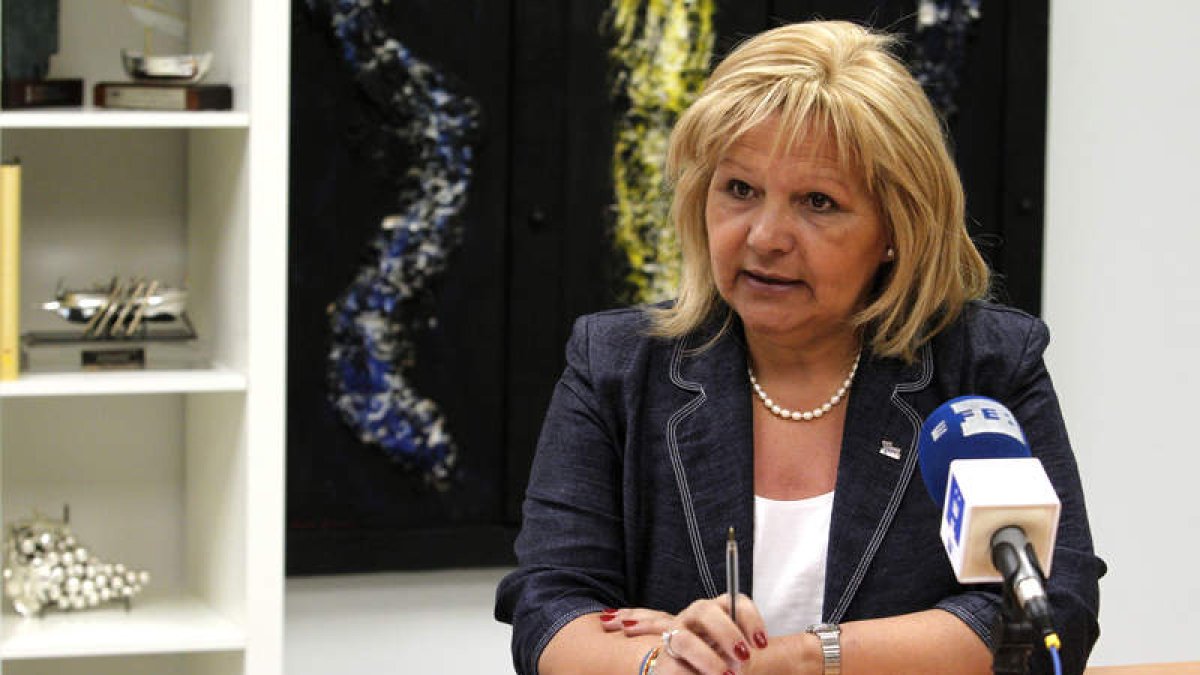 Ángeles Pedraza, en una imagen de archivo, acaba de ser reelegida presidenta de la AVT.