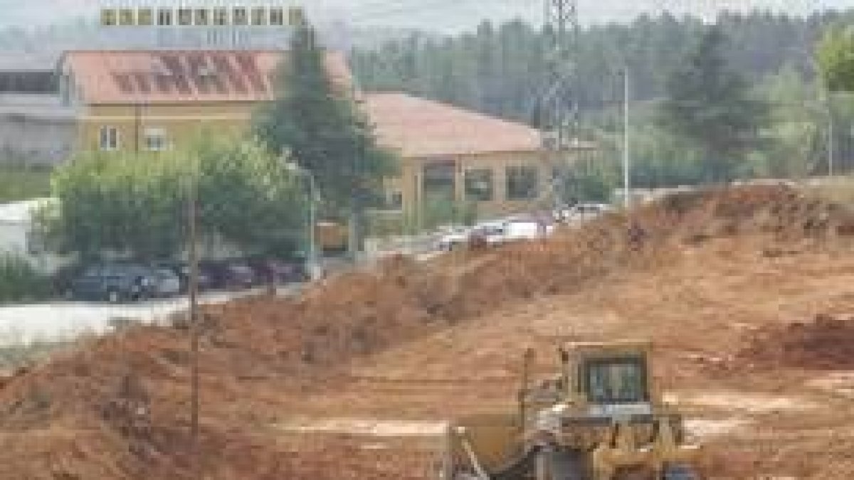 Las máquinas ya empezaron el jueves a trabajar en la zona