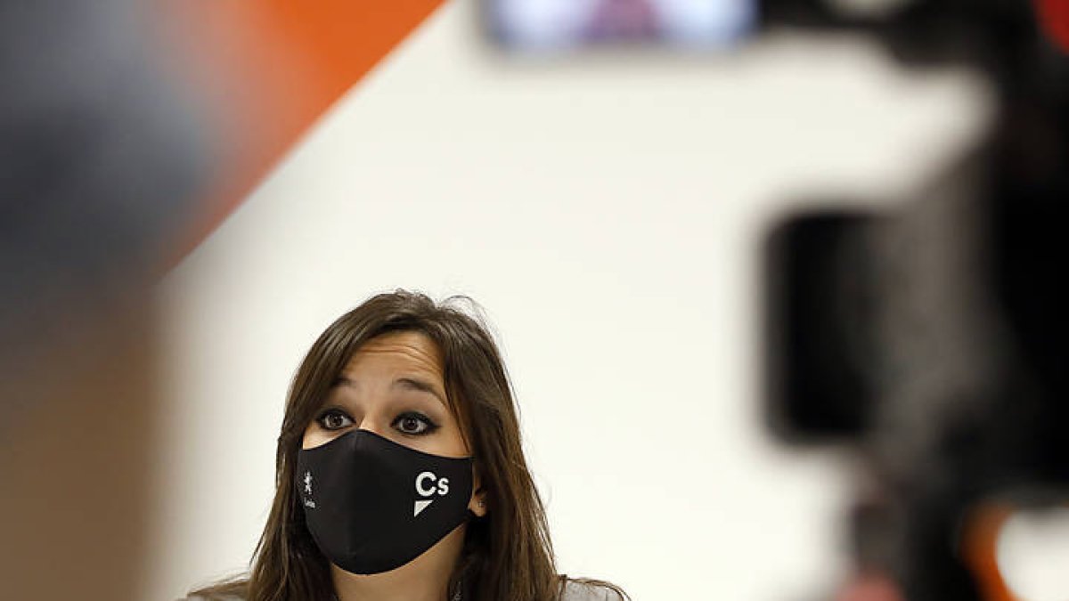 La coordinadora autonómica de Ciudadanos en Castilla y León, Gemma Villarroel. MARCIANO PÉREZ