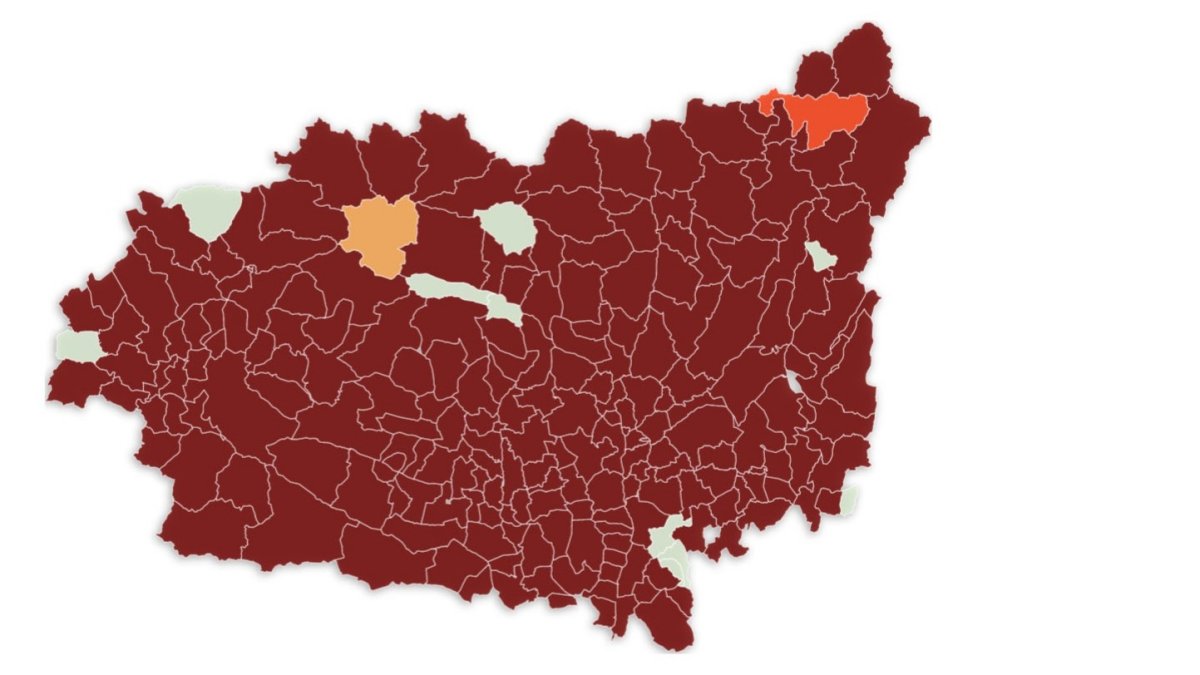 El mapa de la provincia hoy