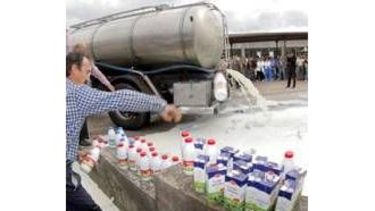 Los productores gallegos iniciaron ayer las protestas