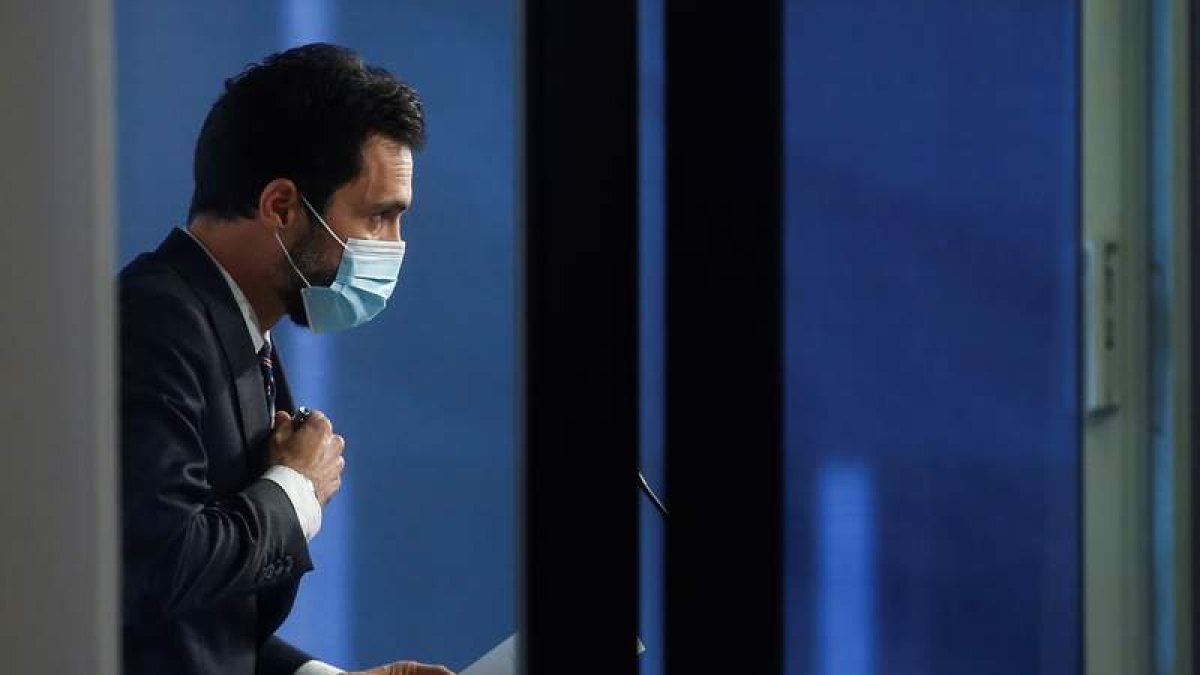 El presidente del Parlament, Roger Torrent. QUIQUE GARCÍA