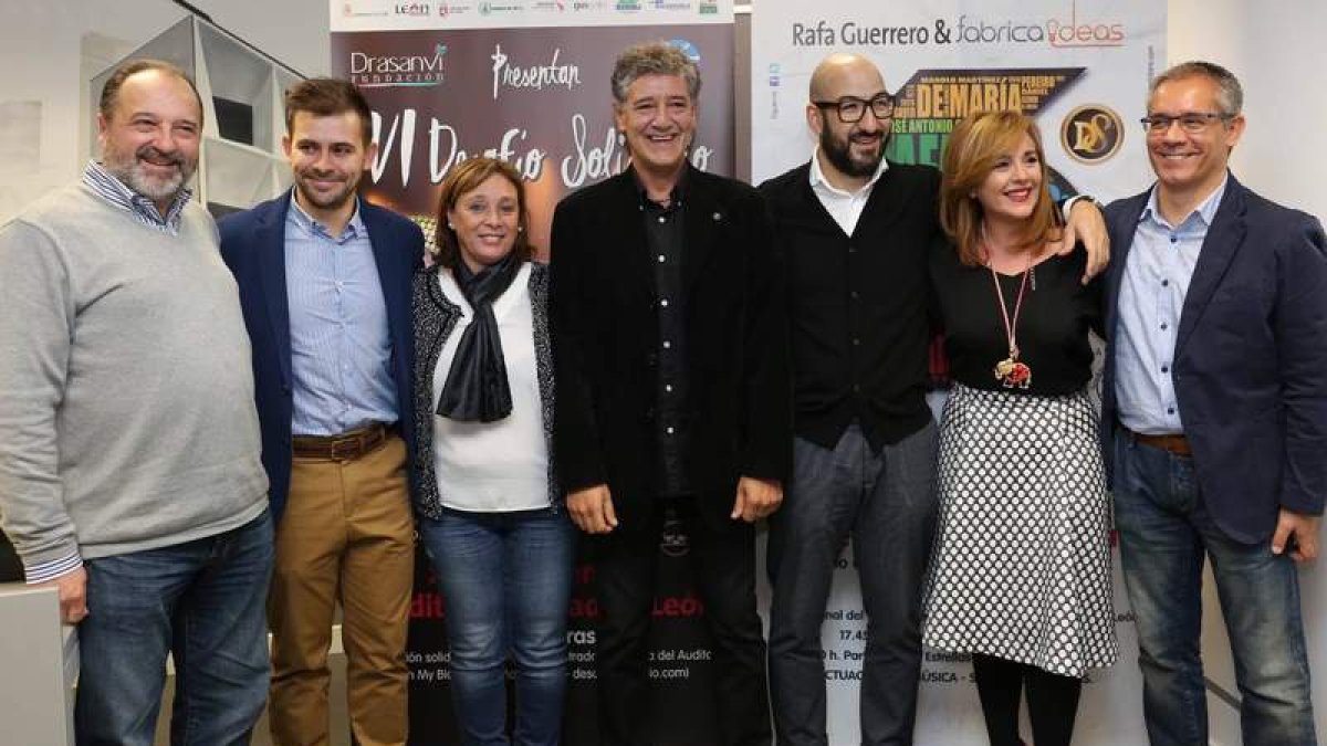 La sexta edición del Desafío Solidario se presentó ayer en el Ayuntamiento de León. DL