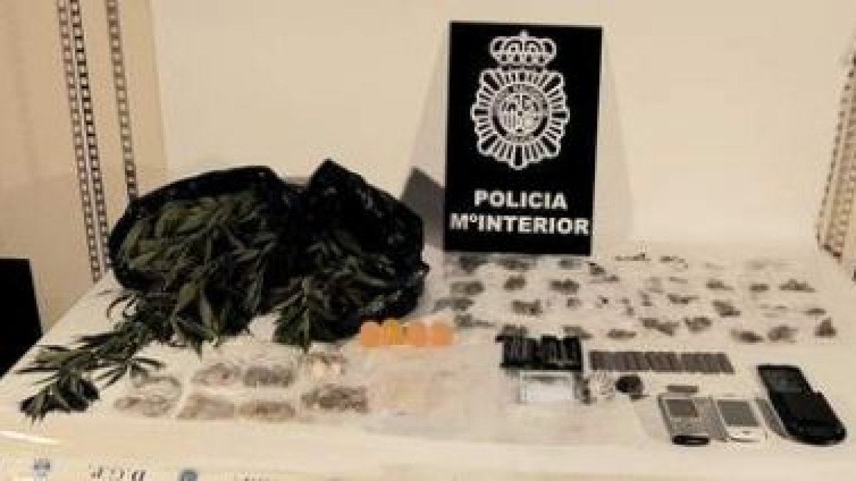 Droga que la Policía Nacional intervino a los detenidos, vecinos de San Andrés.