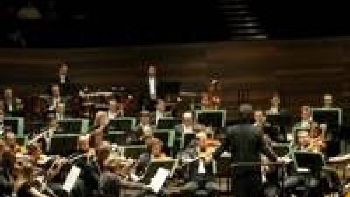 Un momento del concierto de la Sinfónica