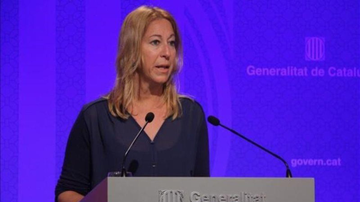 La 'consellera' de Presidencia y portavoz del Govern, Neus Munté.