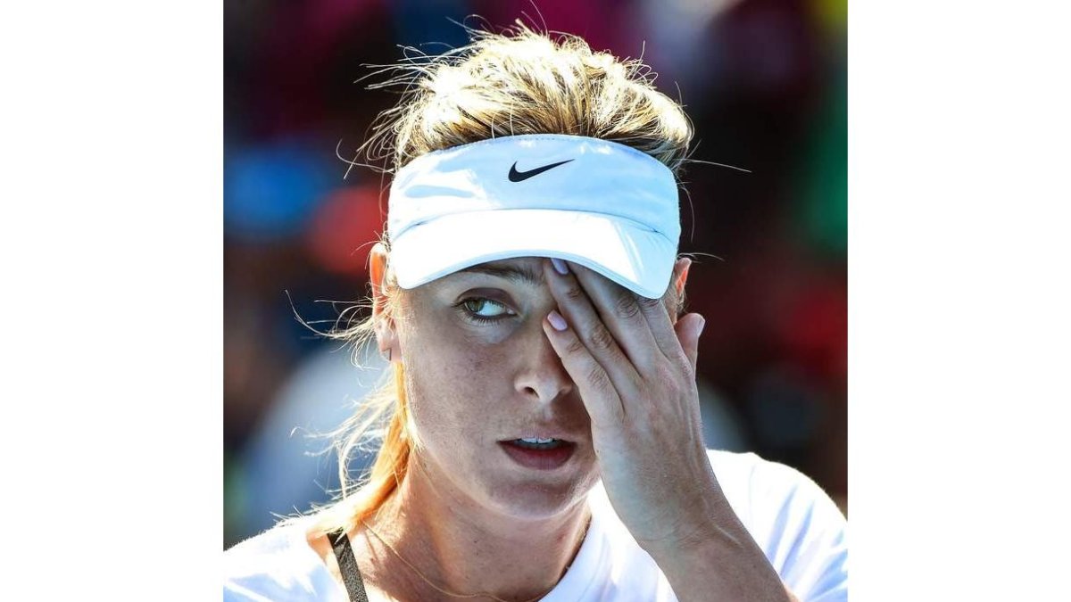 Sharapova reconoció el pasado lunes que había dado positivo en el Abierto de Australia. FILIP SINGER