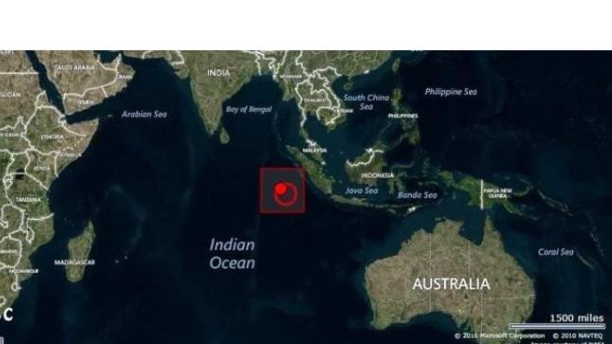 Lugar donde se ha producido el terremoto.
