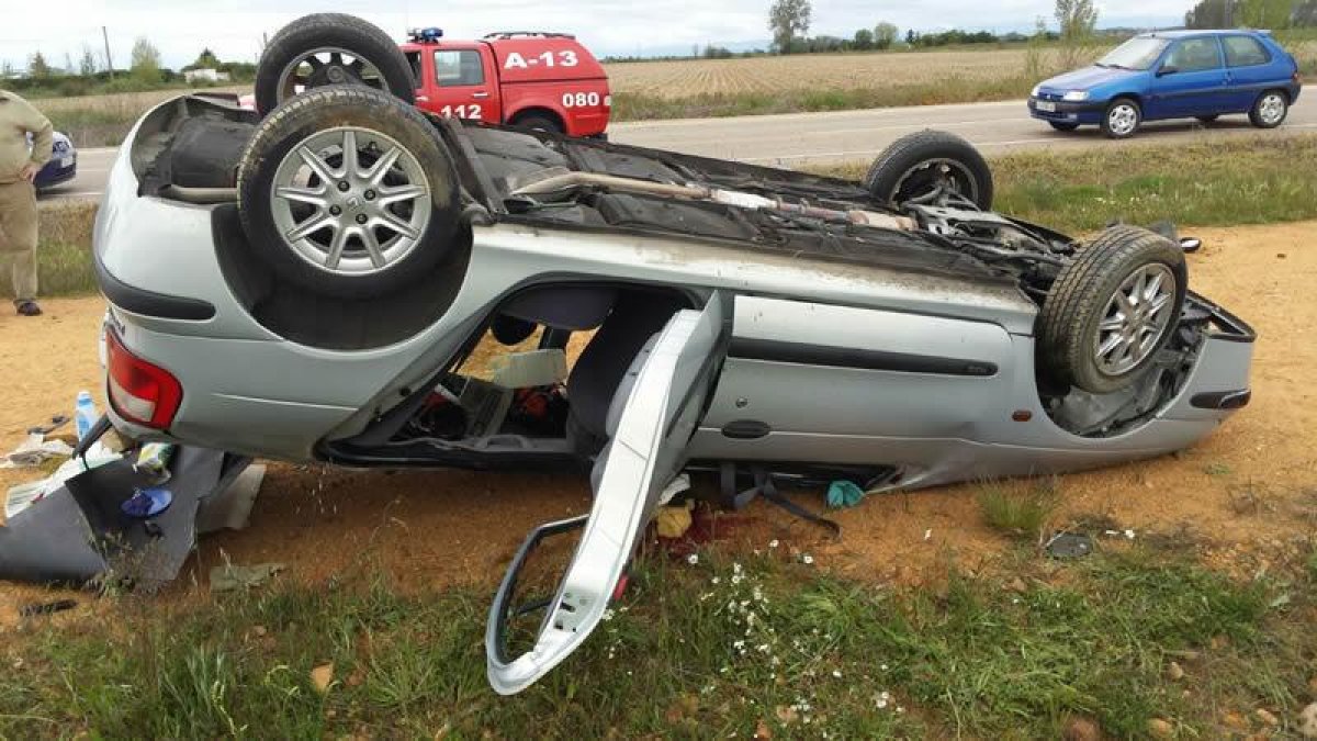 El vehículo accidentado.