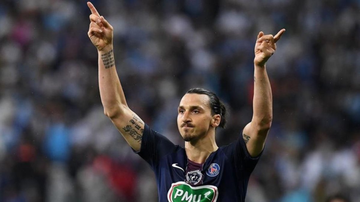 Ibrahimovic, durante su último encuentro con el PSG.