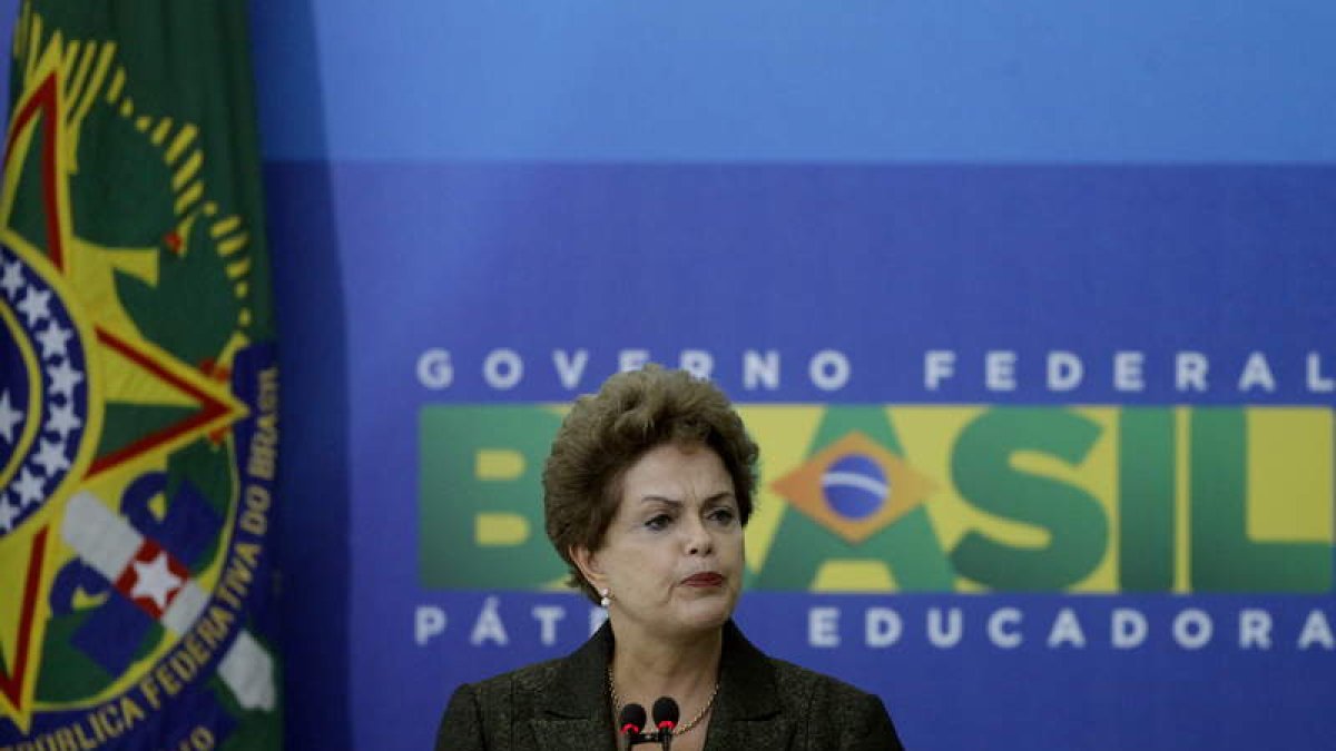 La presidenta brasileña durante un acto del Gobierno que preside.