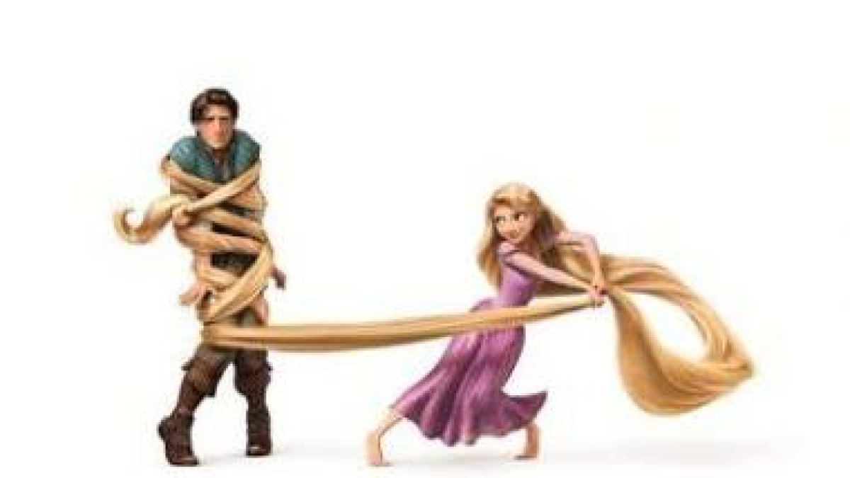 Escena de una de las imágenes promocionales de la película de Disney 'Enredados'.