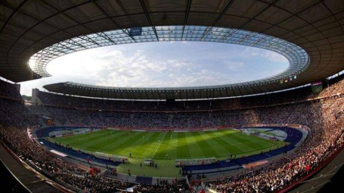 El Estadio Olímpico de Berlín, sede de la final de la Liga de Campeones el 6 de junio.