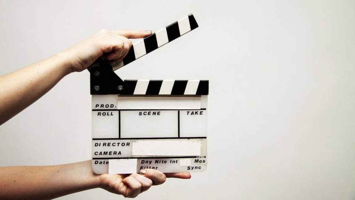 Imagen de archivo de una claqueta de cine. DL