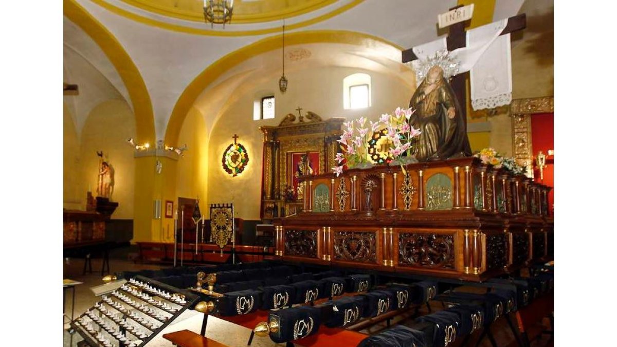 Imagen de este verano del Museo Abierto de la Semana Santa en Santa Nonia.