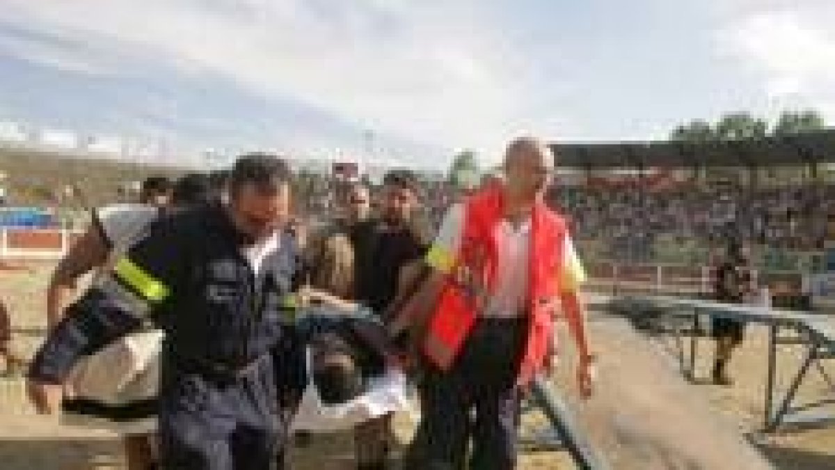Uno de los saltadores sufrió un accidente