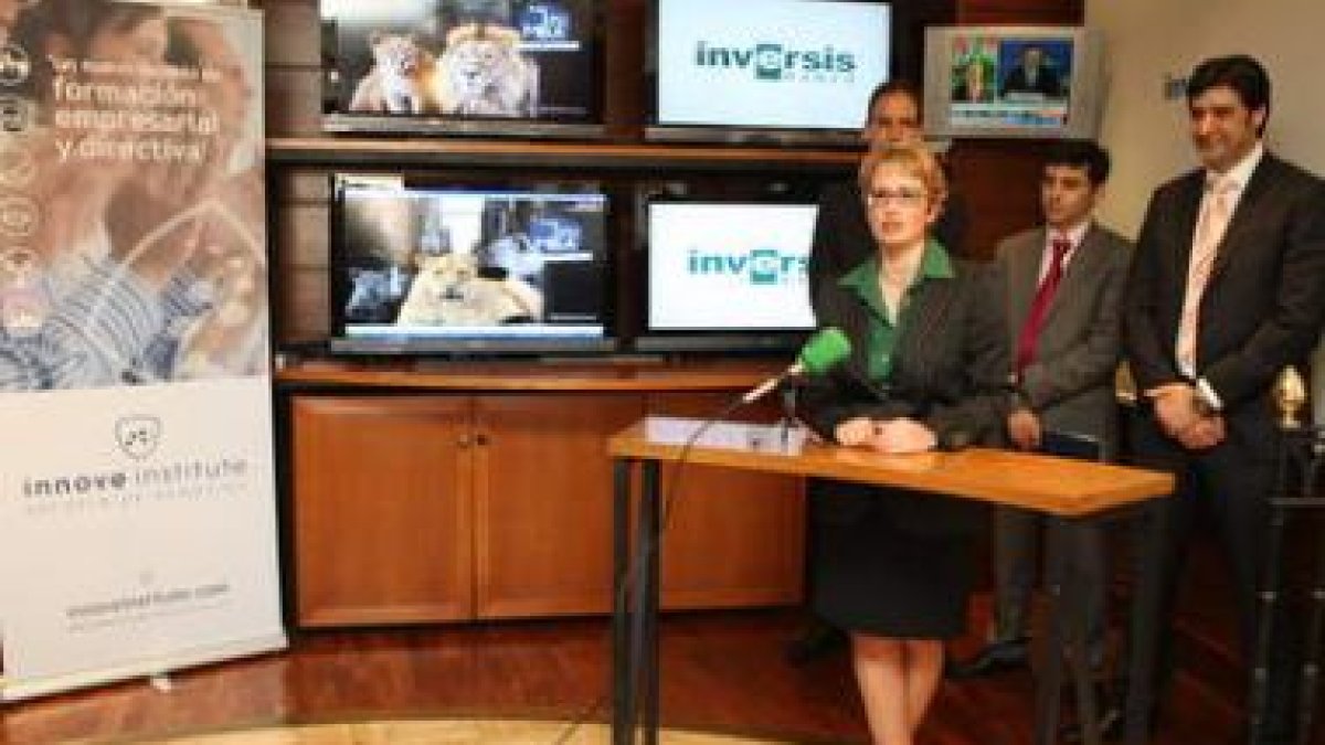 María Jesús Soto, en un momento de la presentación del nuevo programa MBA.