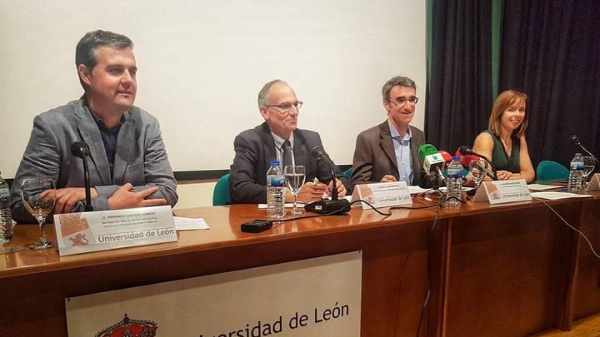 Un momento de la presentación del Máster en el campus de Ponferrada