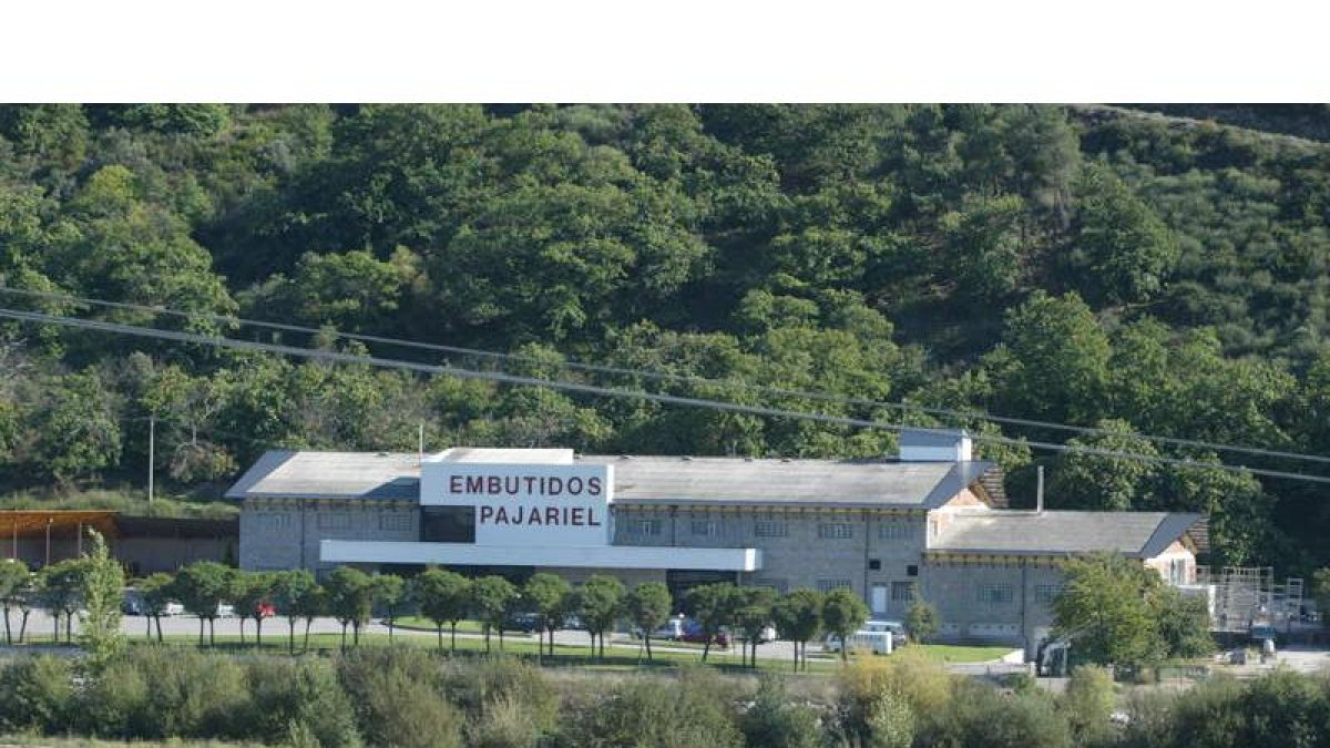 La factoría cárnica en la falda del monte ponferradino.