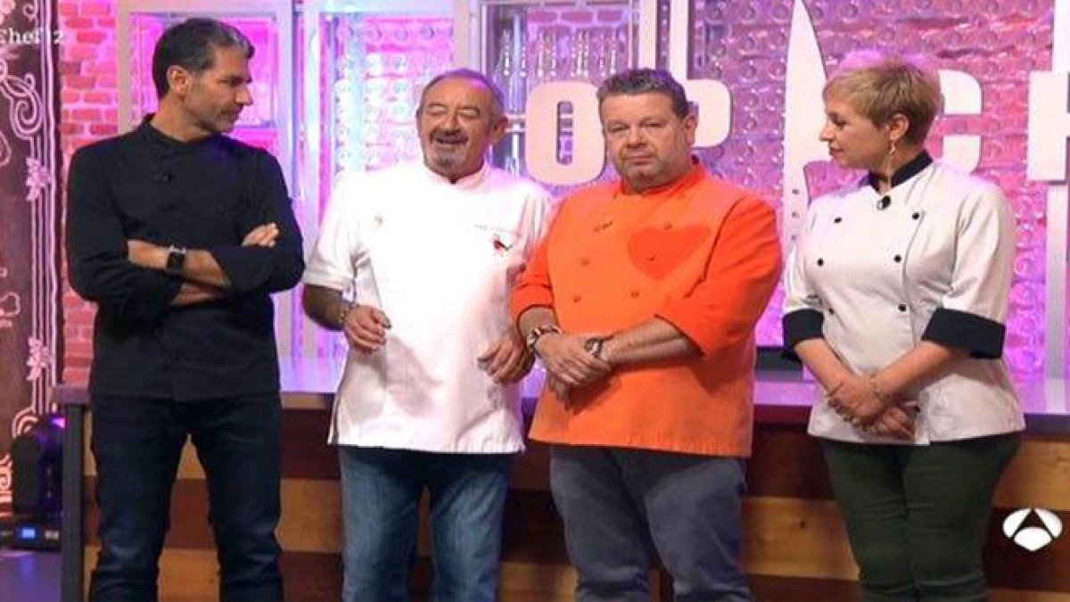 Karlos Arguiñano visitó el concurso 'Top Chef', de Antena 3 TV.