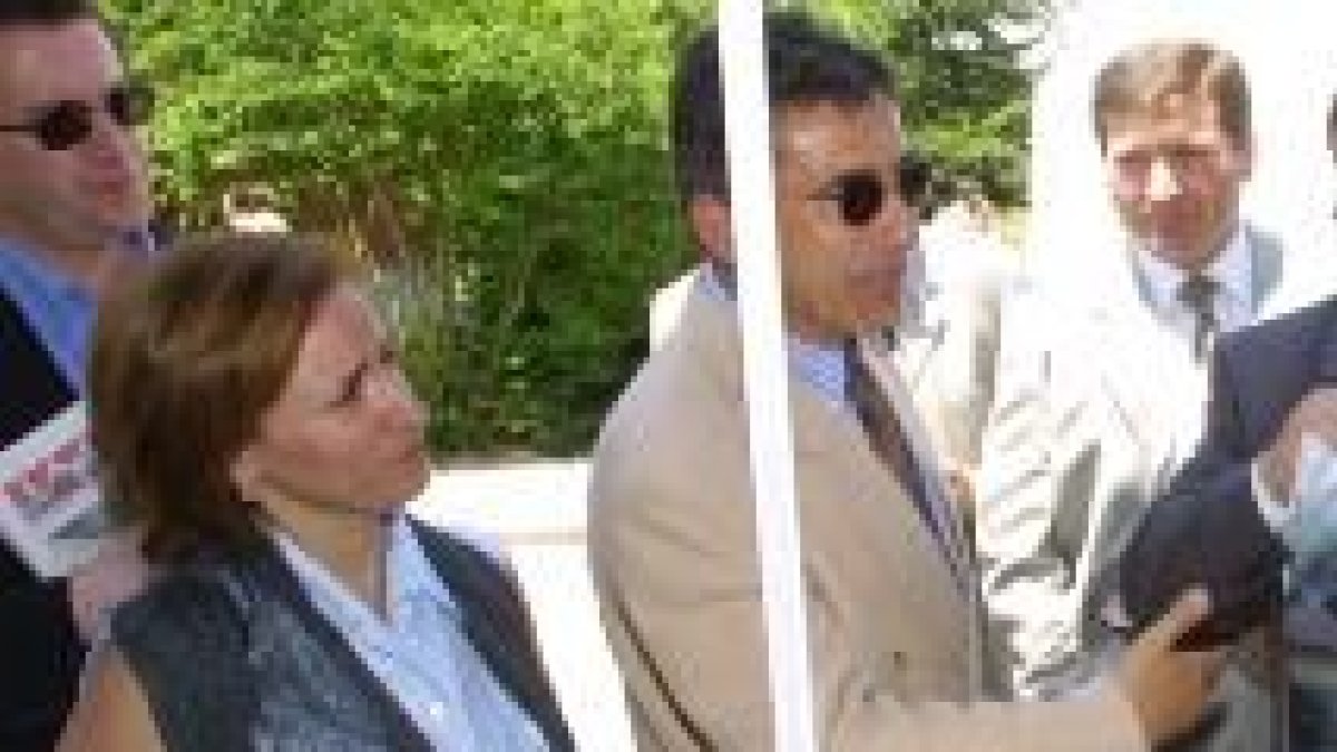 López Placer y Jesús Esteban en una imagen de archivo en la Feria de Carracedelo