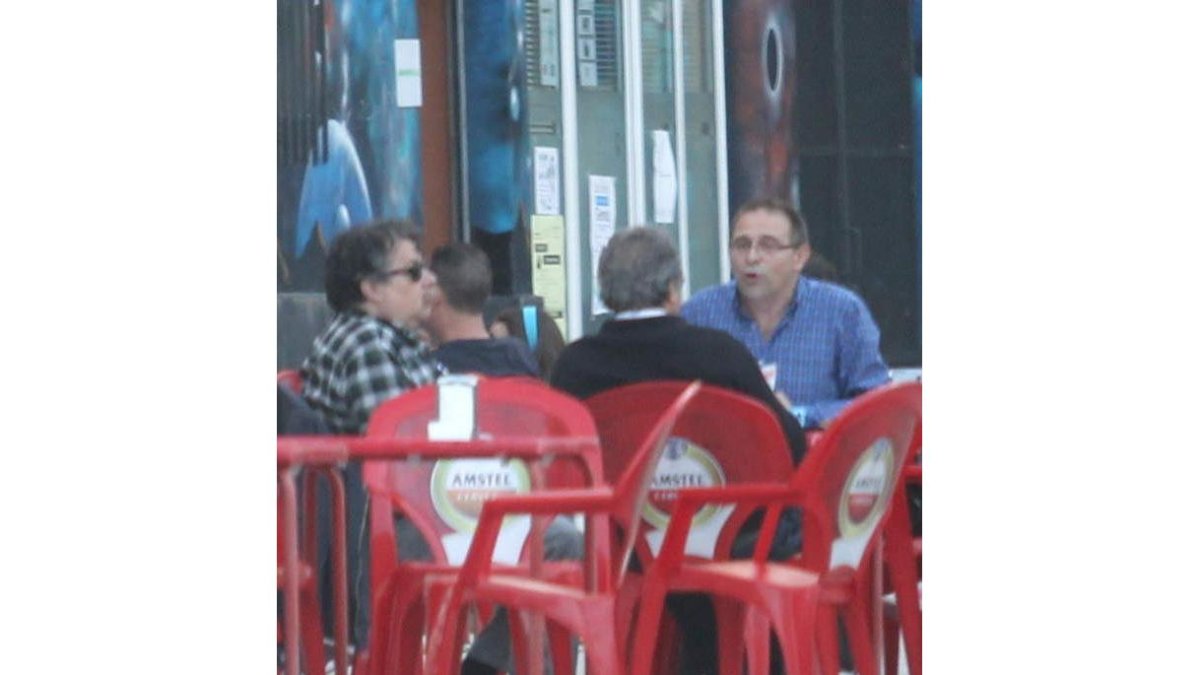 Leandro Arias, Olimpio Campos y De la Torre, ayer.