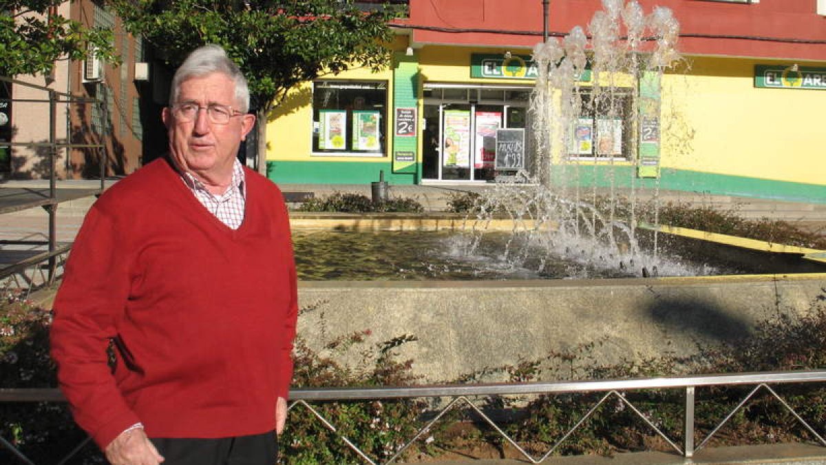 El sacerdote español, en su visita a Ponferrada.