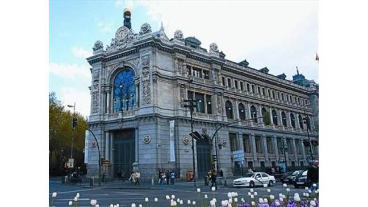 Sede del Banco de España, en la calle de Alcalá, de Madrid.