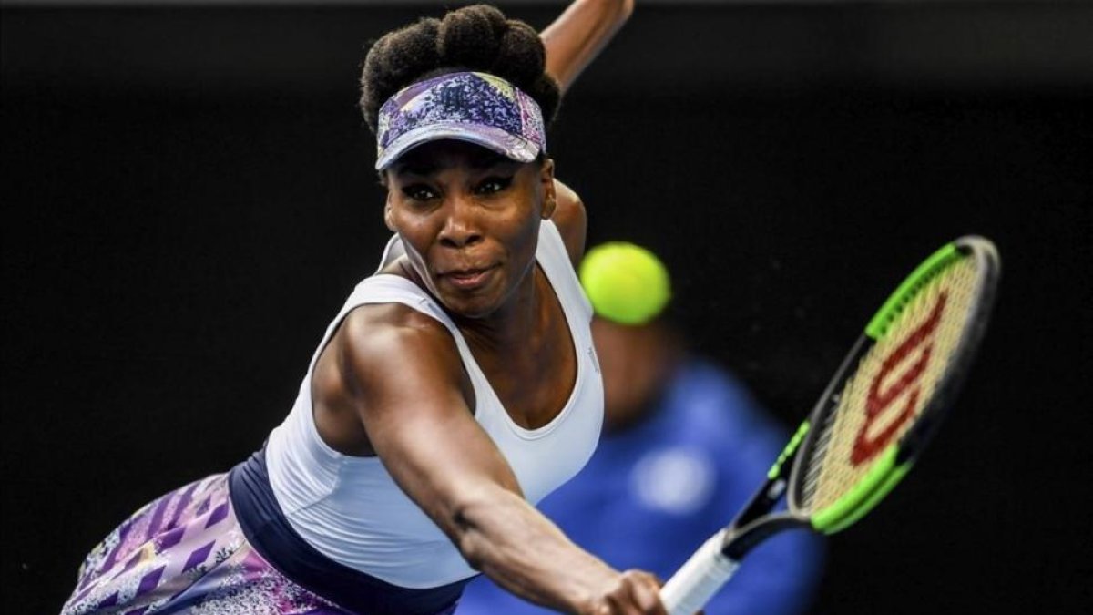 Venus Williams, en acción en el torneo australiano.