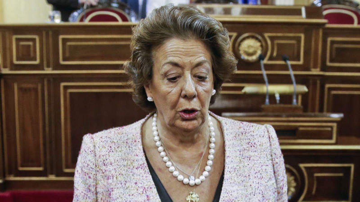 Rita Barberá durante la sesión constitutiva del Senado. E. NARANJO
